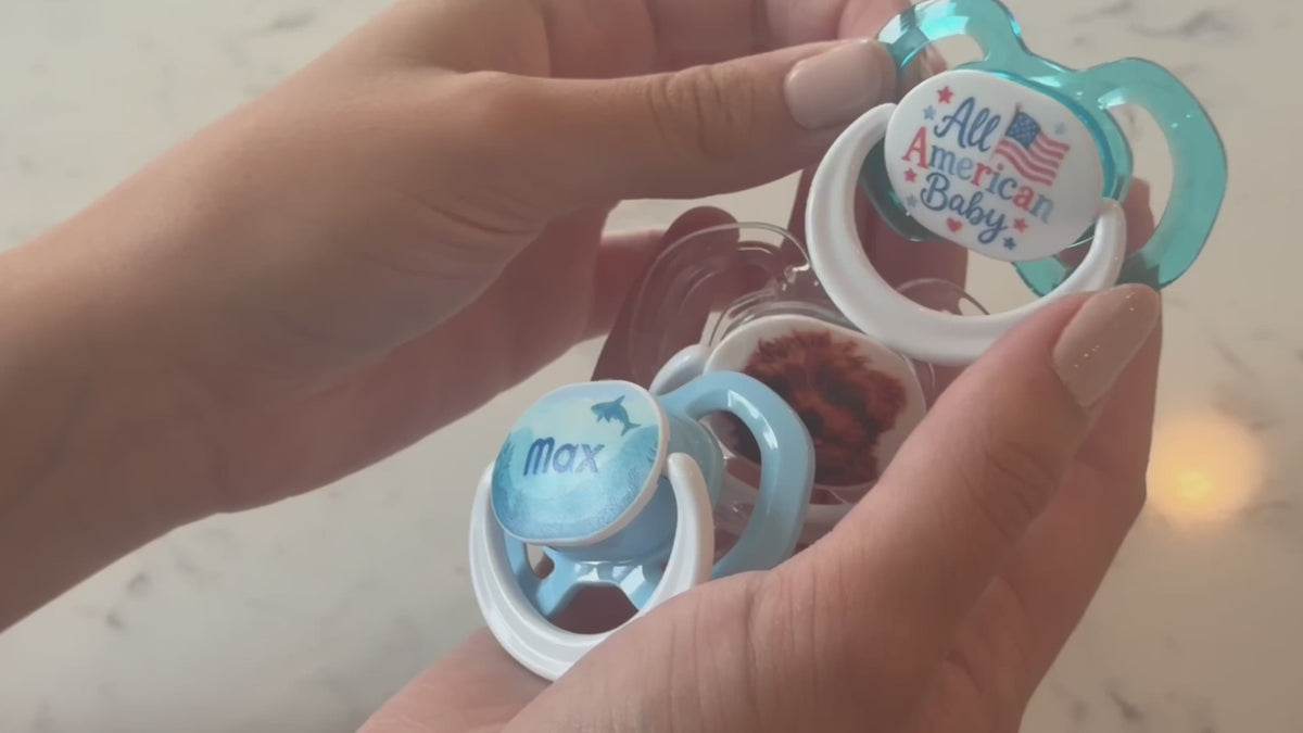 Load video: Custom pacifier tutorial.